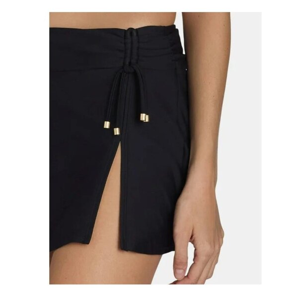 NWT Black Side Tie Swim Skirt – Women’s Plus 2X (20w-22w) - Picture 2 of 6